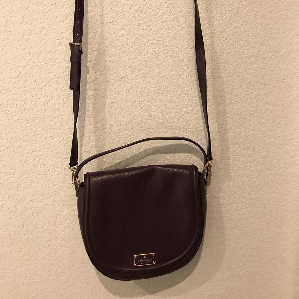 EUC BURGUNDY KATE SPADE CROSSBODY PURSE - Picture 2 of 5